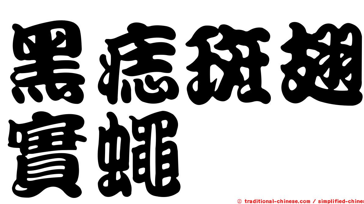 黑痣斑翅實蠅