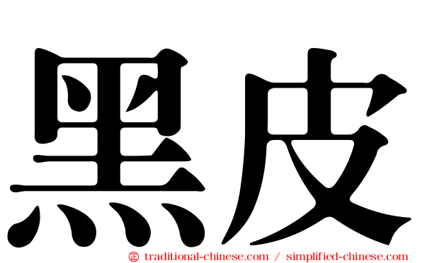 黑皮