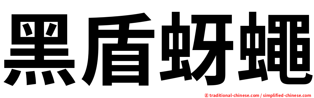 黑盾蚜蠅