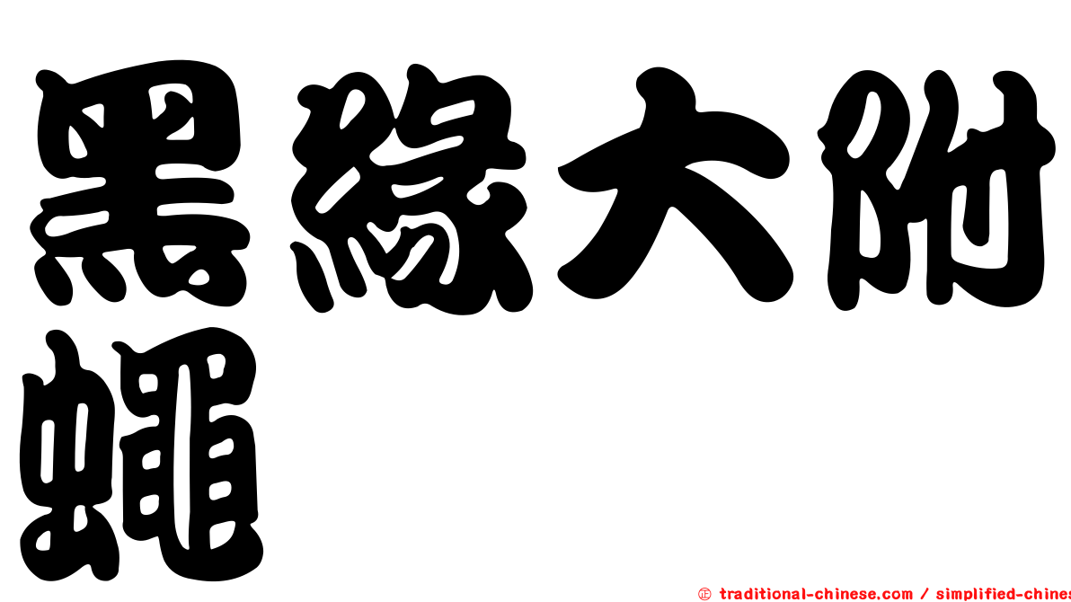 黑緣大附蠅