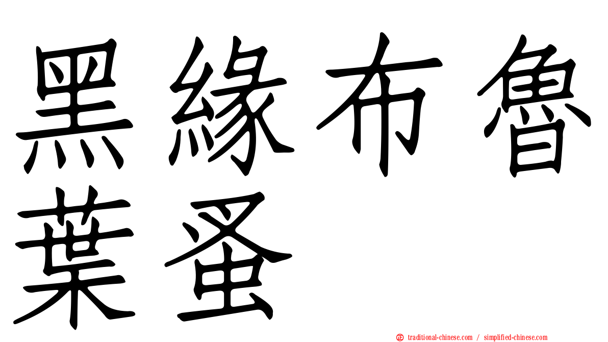 黑緣布魯葉蚤