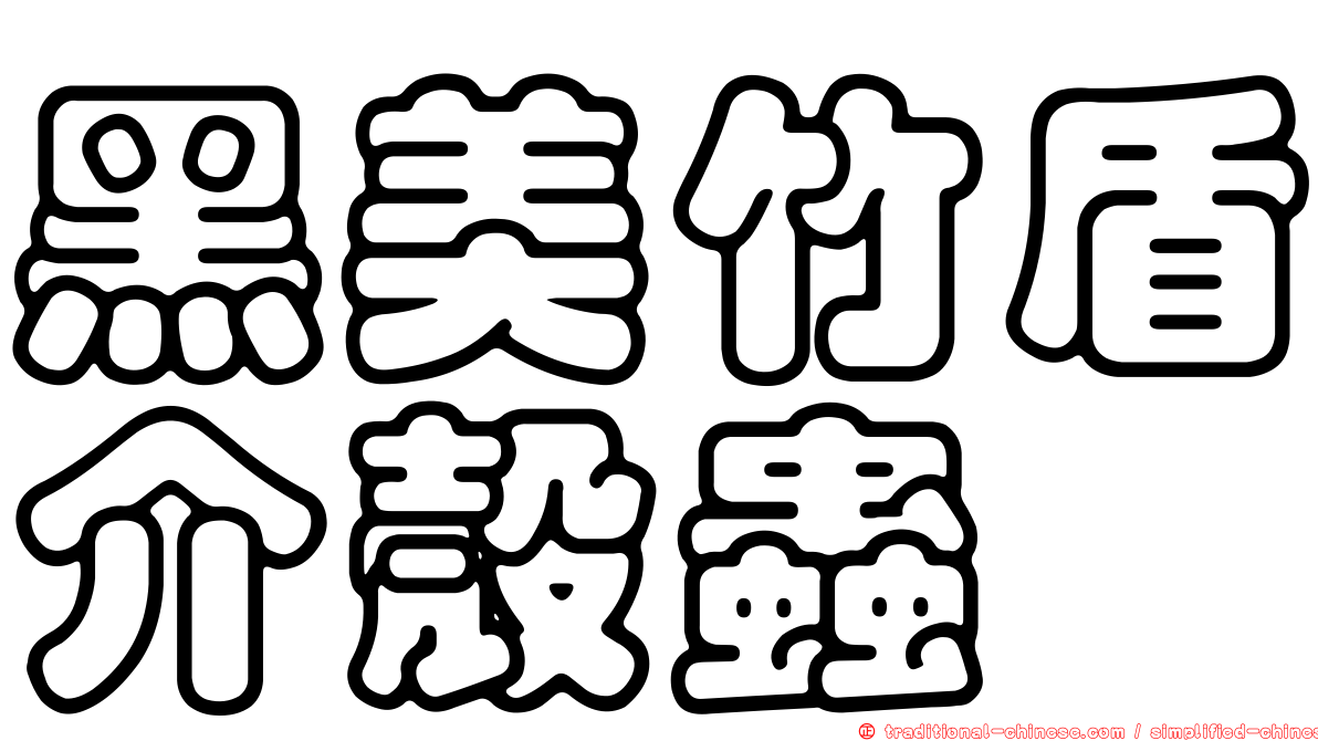 黑美竹盾介殼蟲
