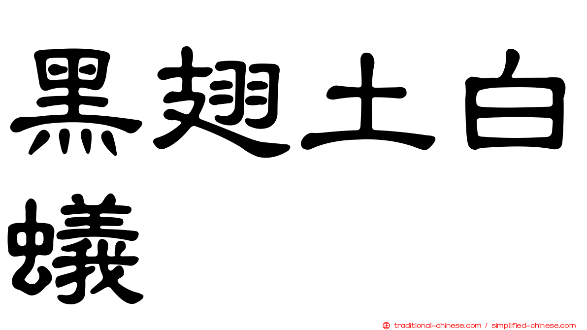 黑翅土白蟻