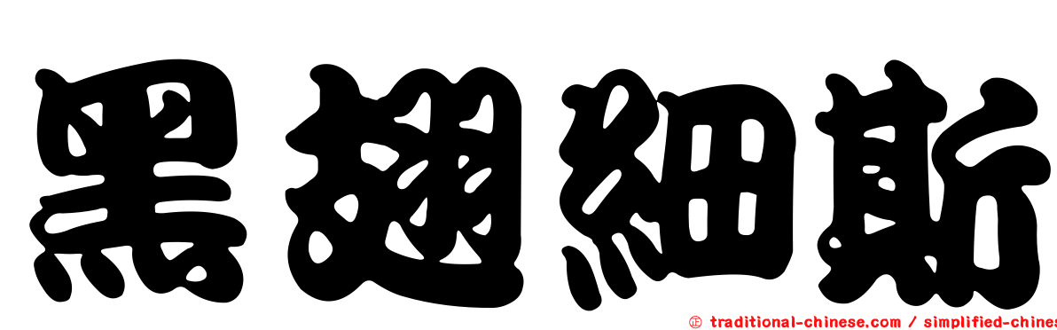 黑翅細斯