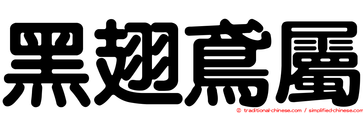 黑翅鳶屬