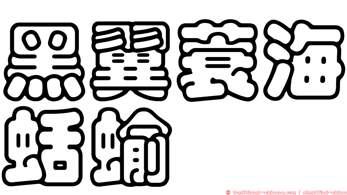 黑翼蓑海蛞蝓
