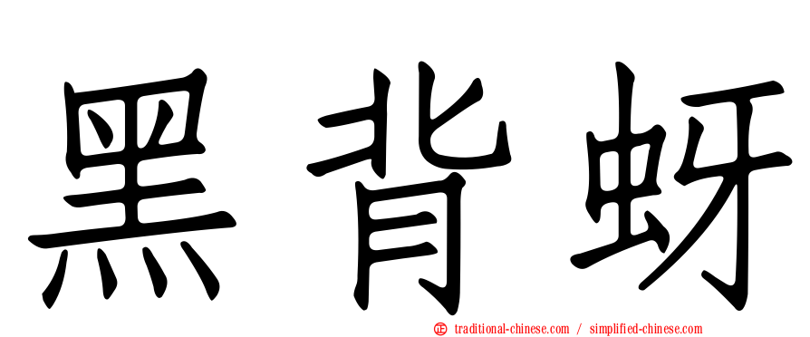 黑背蚜