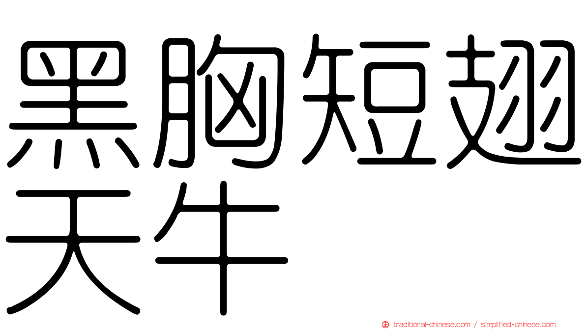 黑胸短翅天牛