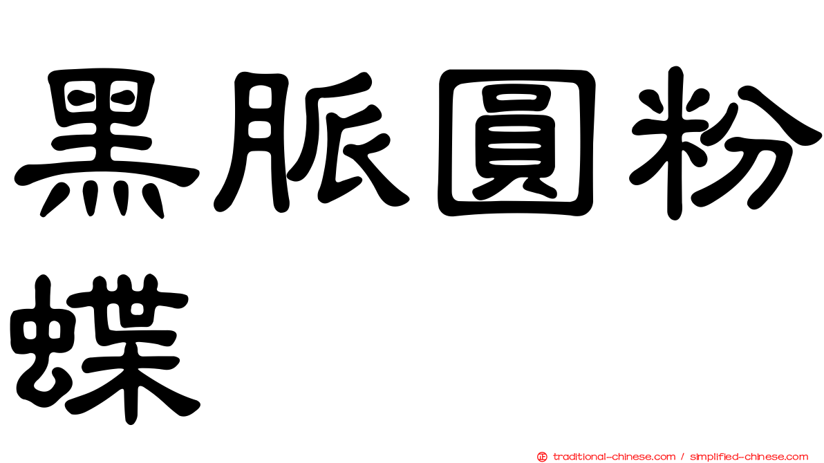 黑脈圓粉蝶
