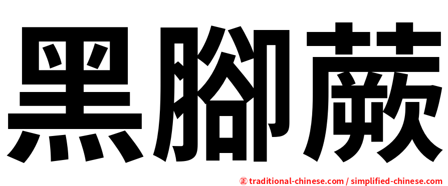 黑腳蕨