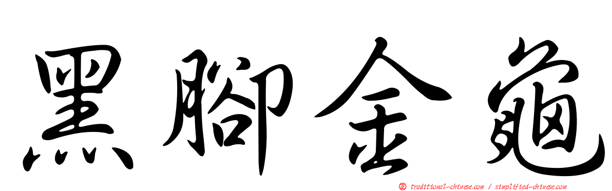黑腳金龜