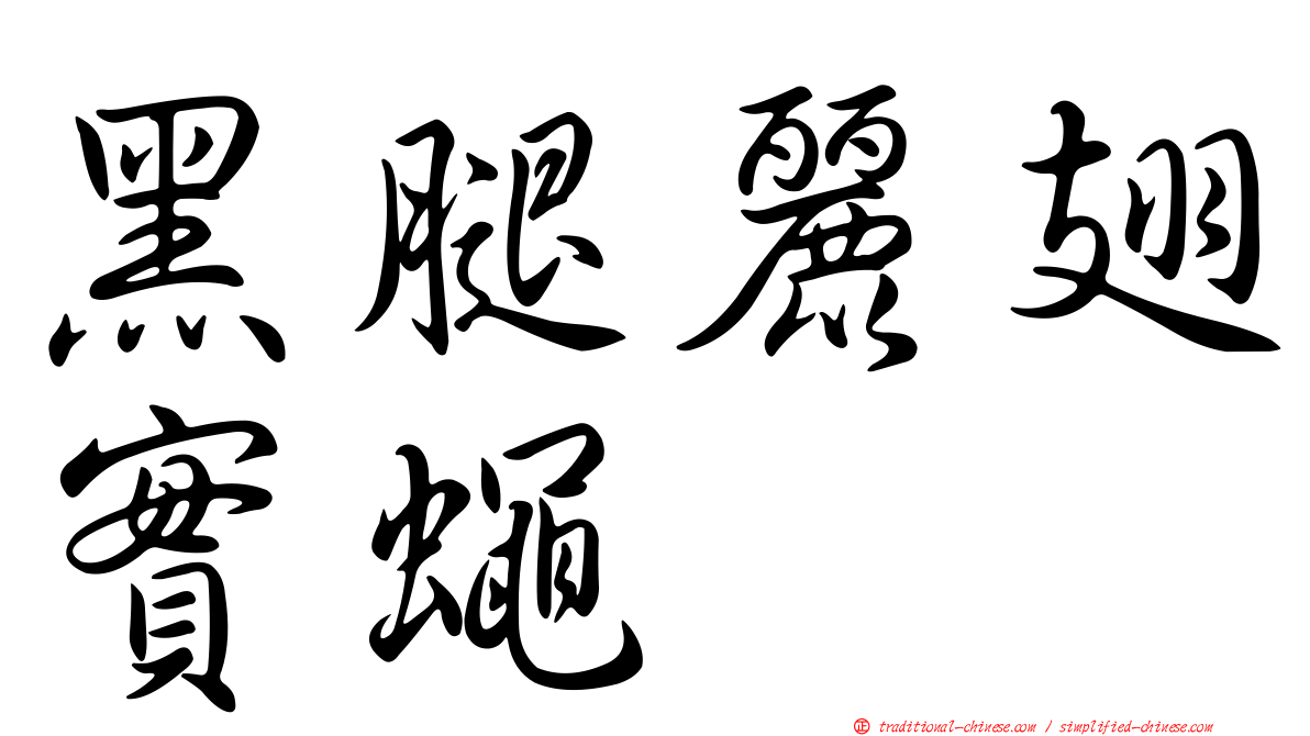 黑腿麗翅實蠅
