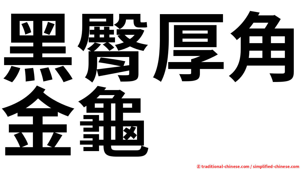 黑臀厚角金龜
