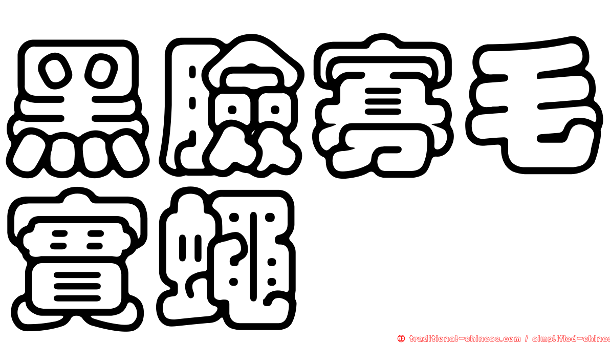 黑臉寡毛實蠅