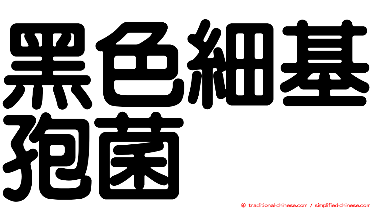 黑色細基孢菌