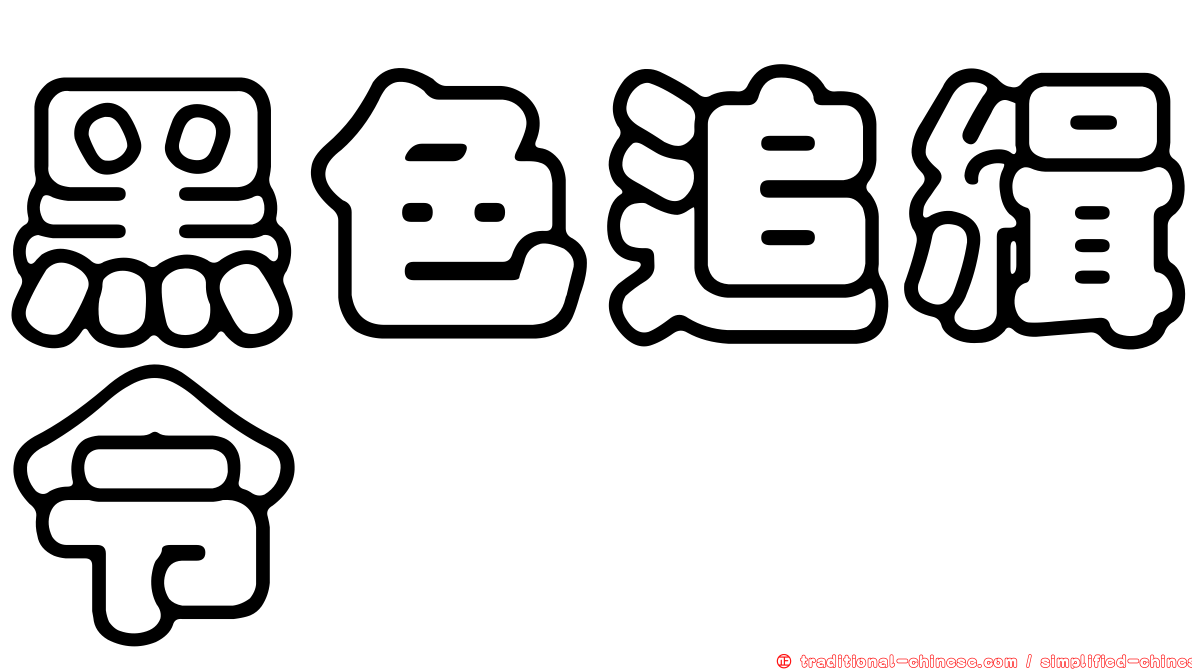 黑色追緝令