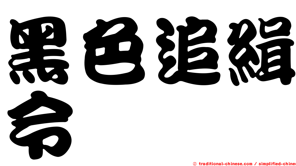 黑色追緝令