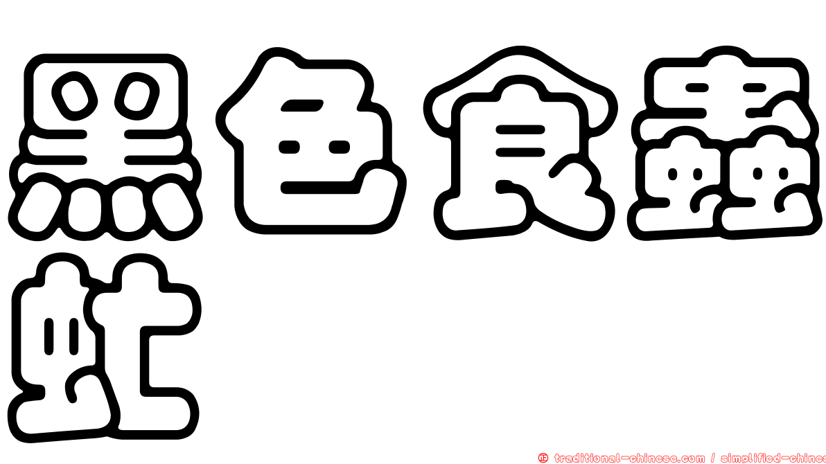 黑色食蟲虻
