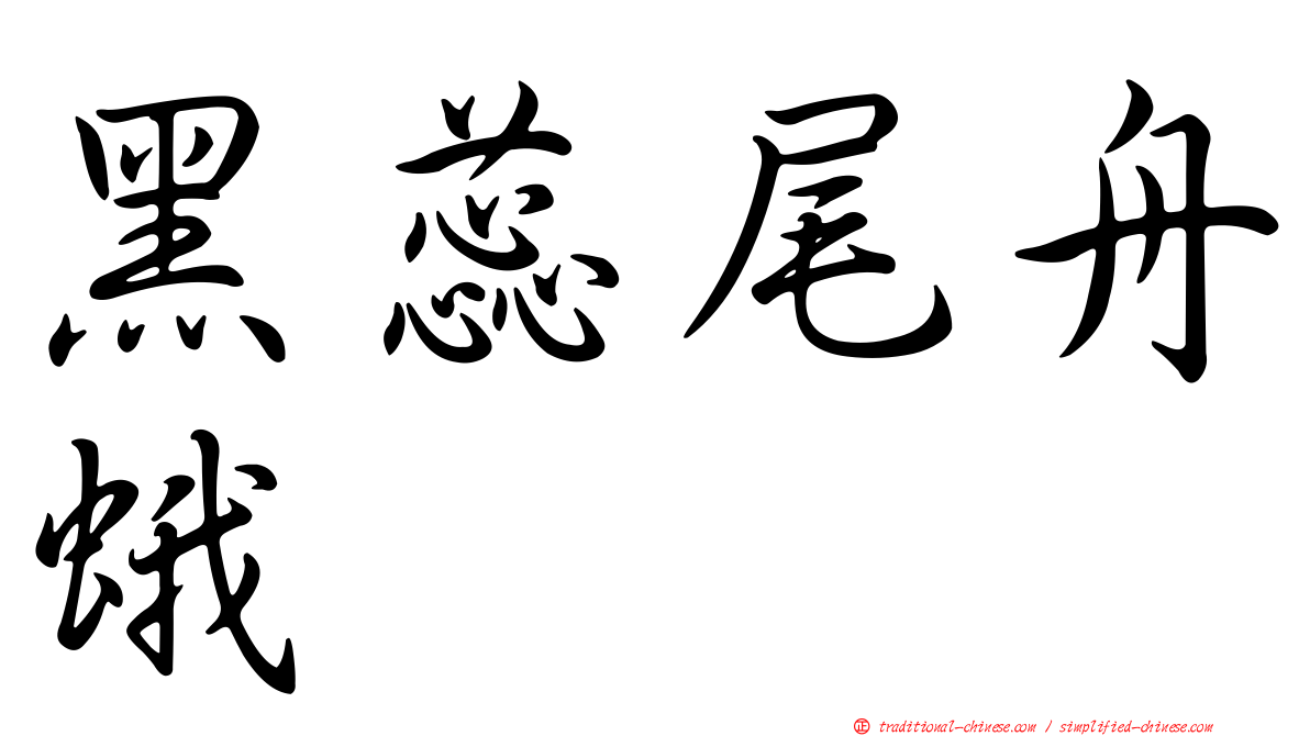黑蕊尾舟蛾