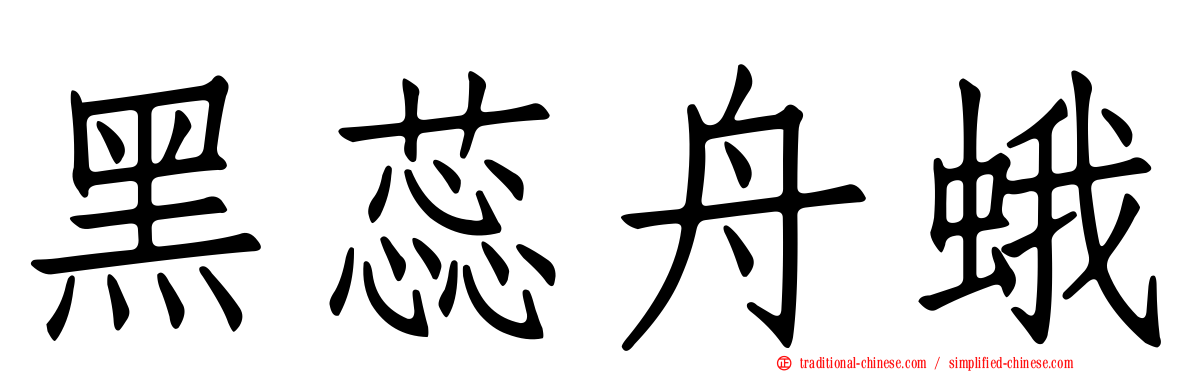 黑蕊舟蛾