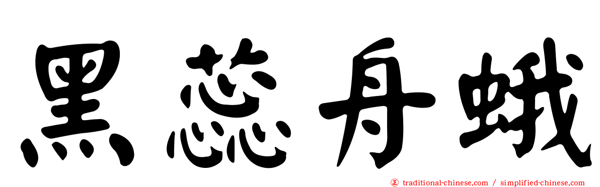 黑蕊舟蛾