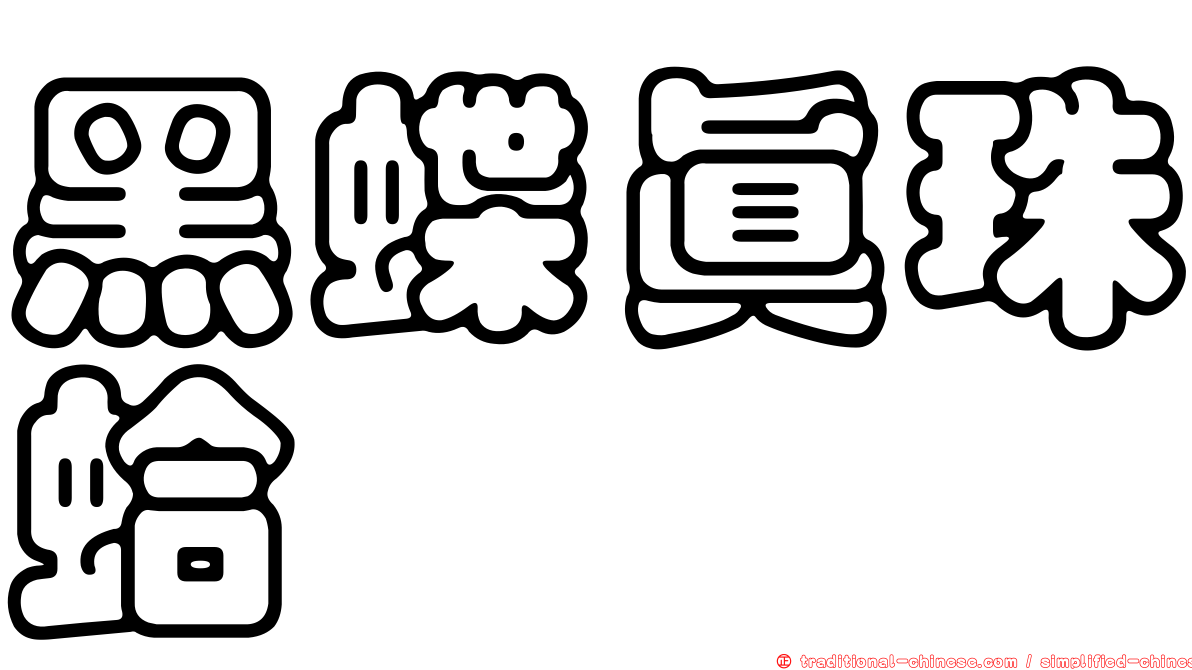 黑蝶真珠蛤