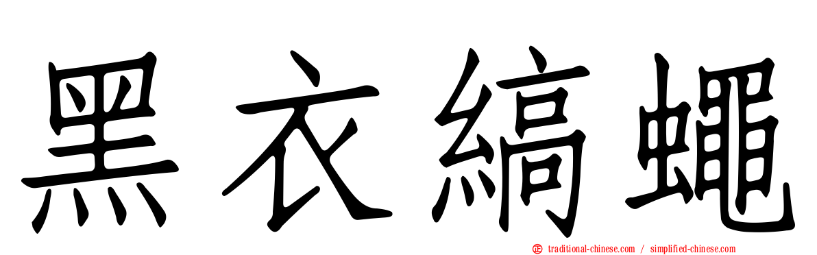 黑衣縞蠅