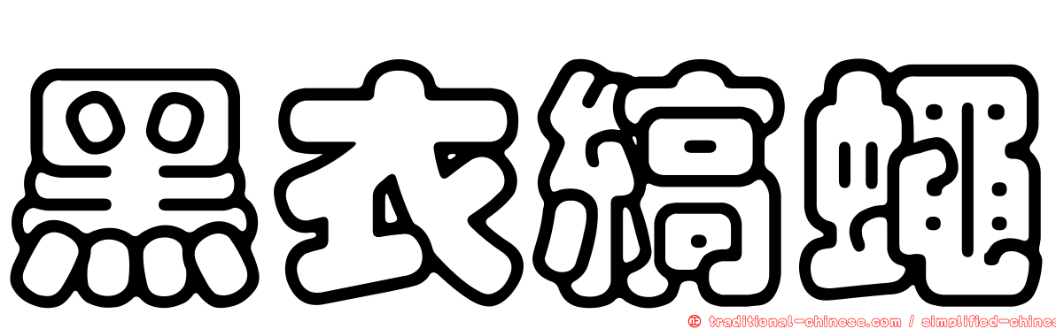 黑衣縞蠅