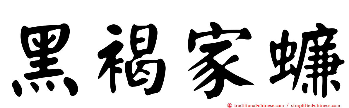 黑褐家蠊