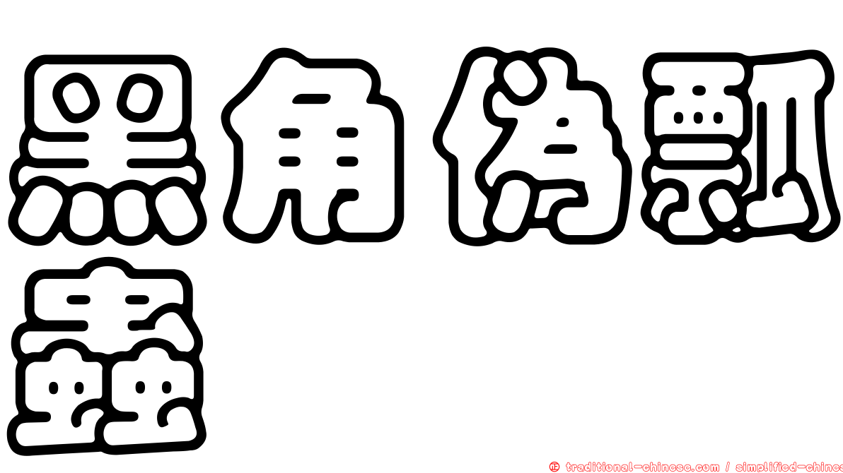 黑角偽瓢蟲