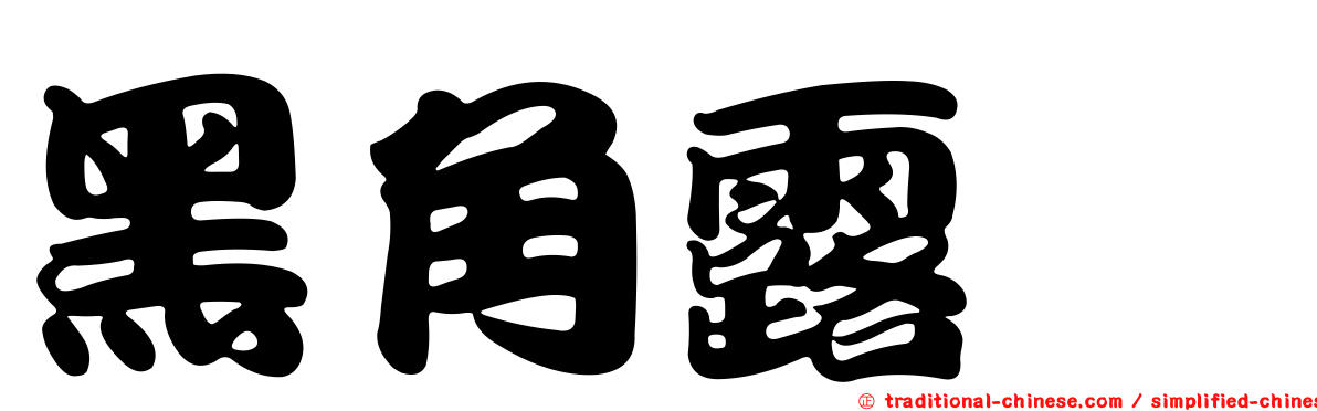 黑角露螽