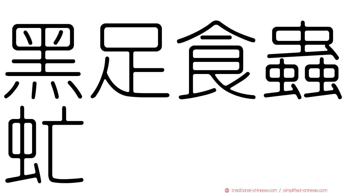 黑足食蟲虻