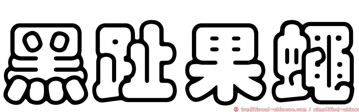 黑趾果蠅