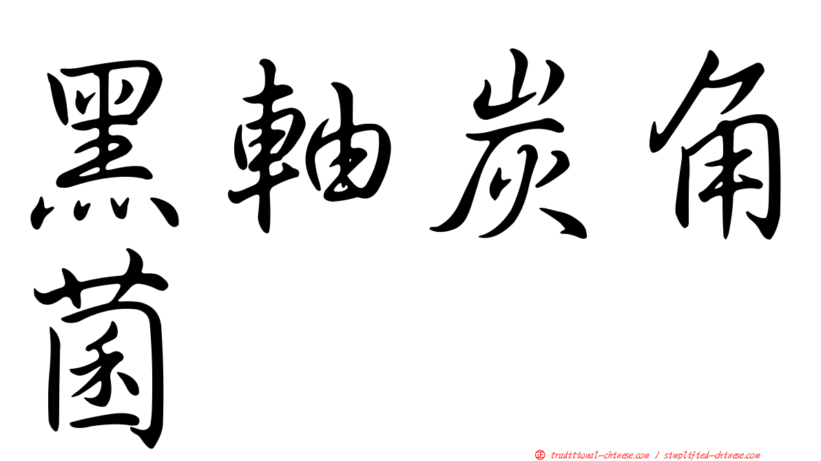 黑軸炭角菌