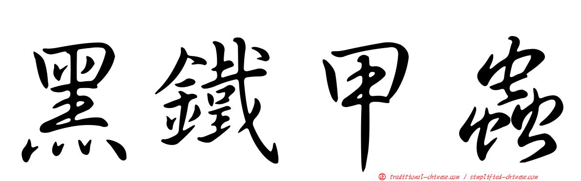 黑鐵甲蟲