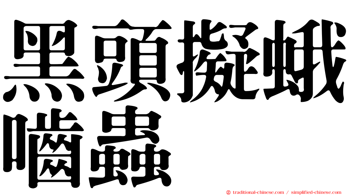 黑頭擬蛾嚙蟲