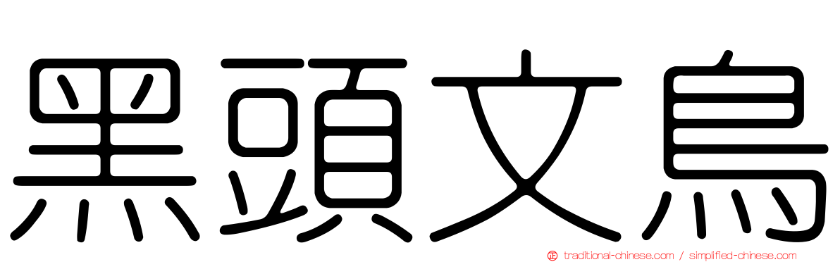 黑頭文鳥