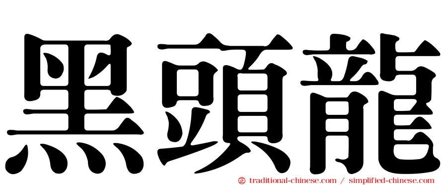 黑頭龍