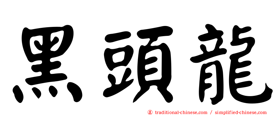 黑頭龍