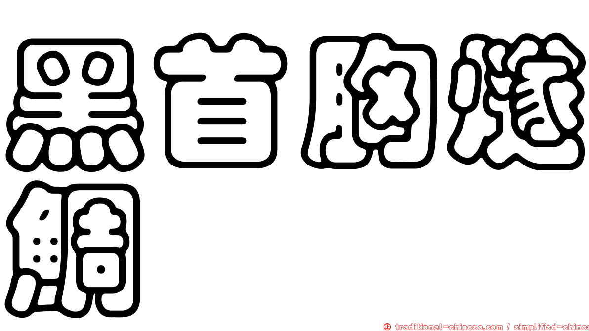 黑首胸燧鯛