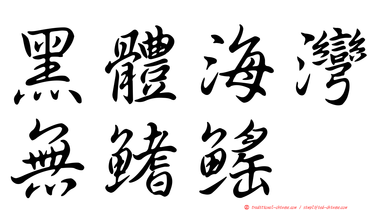 黑體海灣無鰭鰩