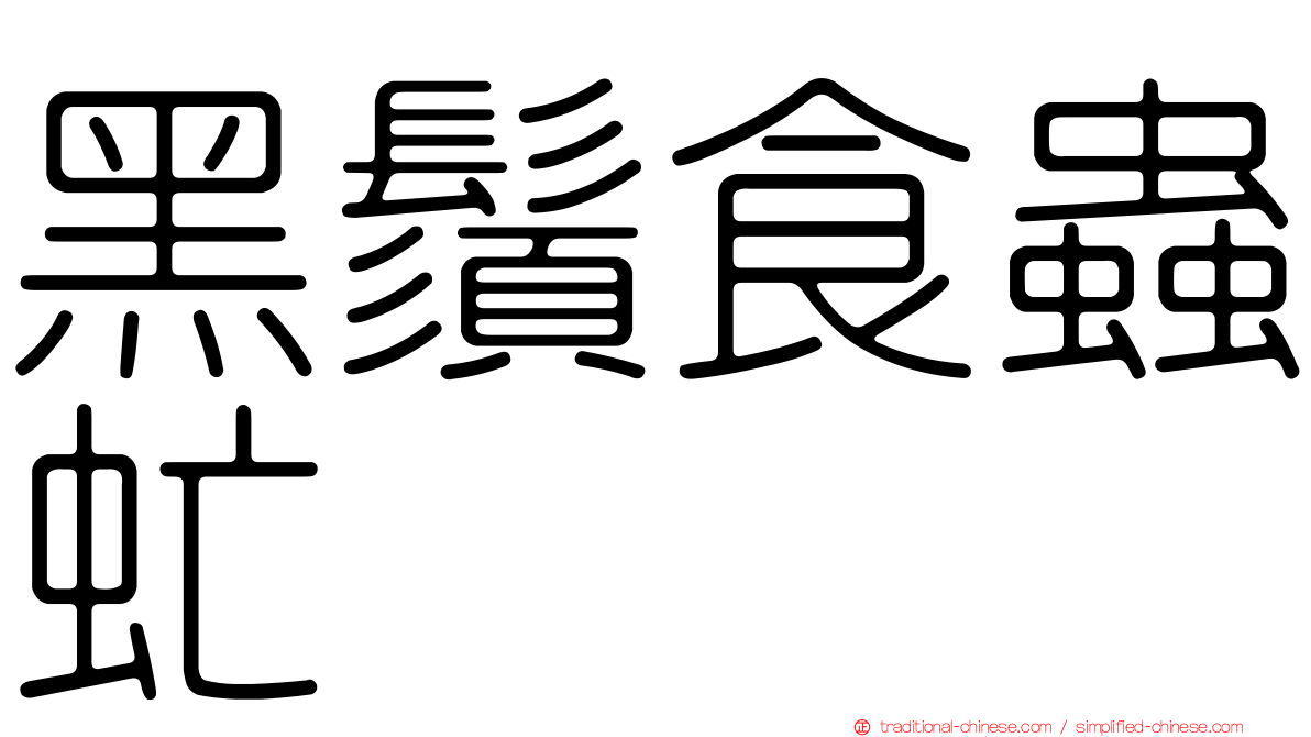 黑鬚食蟲虻