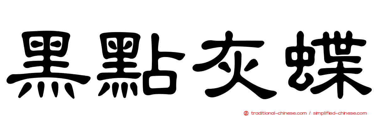 黑點灰蝶