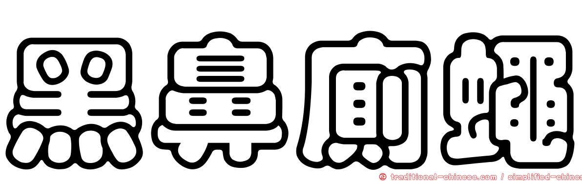 黑鼻廁蠅