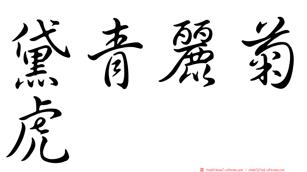 黛青麗菊虎