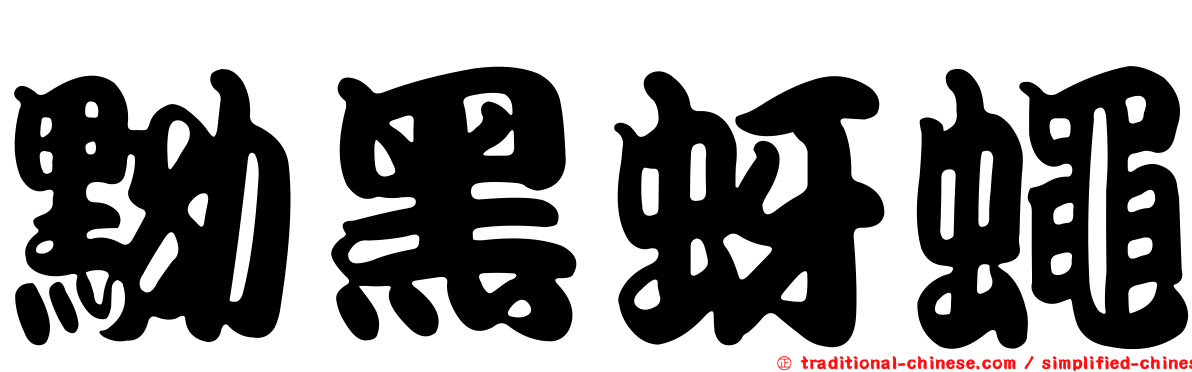 黝黑蚜蠅