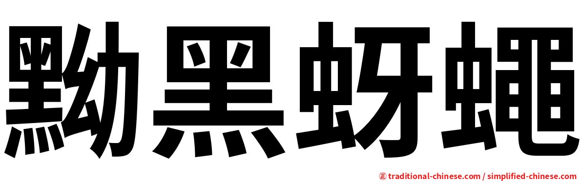黝黑蚜蠅