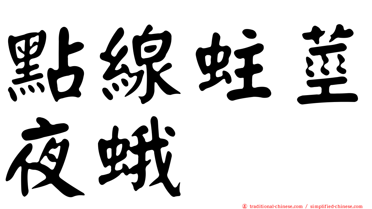 點線蛀莖夜蛾