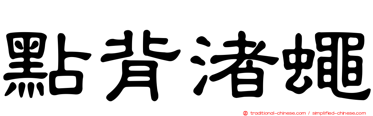 點背渚蠅
