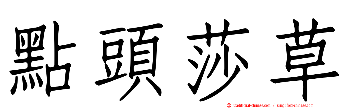 點頭莎草